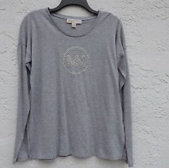 michael kors t shirt womens silver